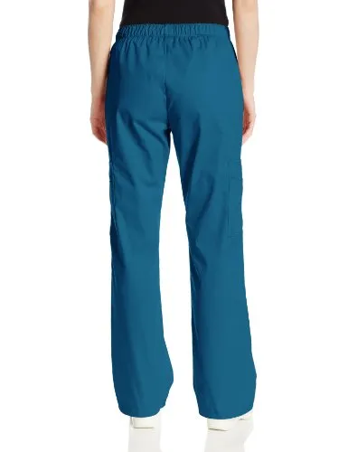 Cherokee 4005 Women's Mid-Rise Elastic Waist Cargo Scrubs Pant