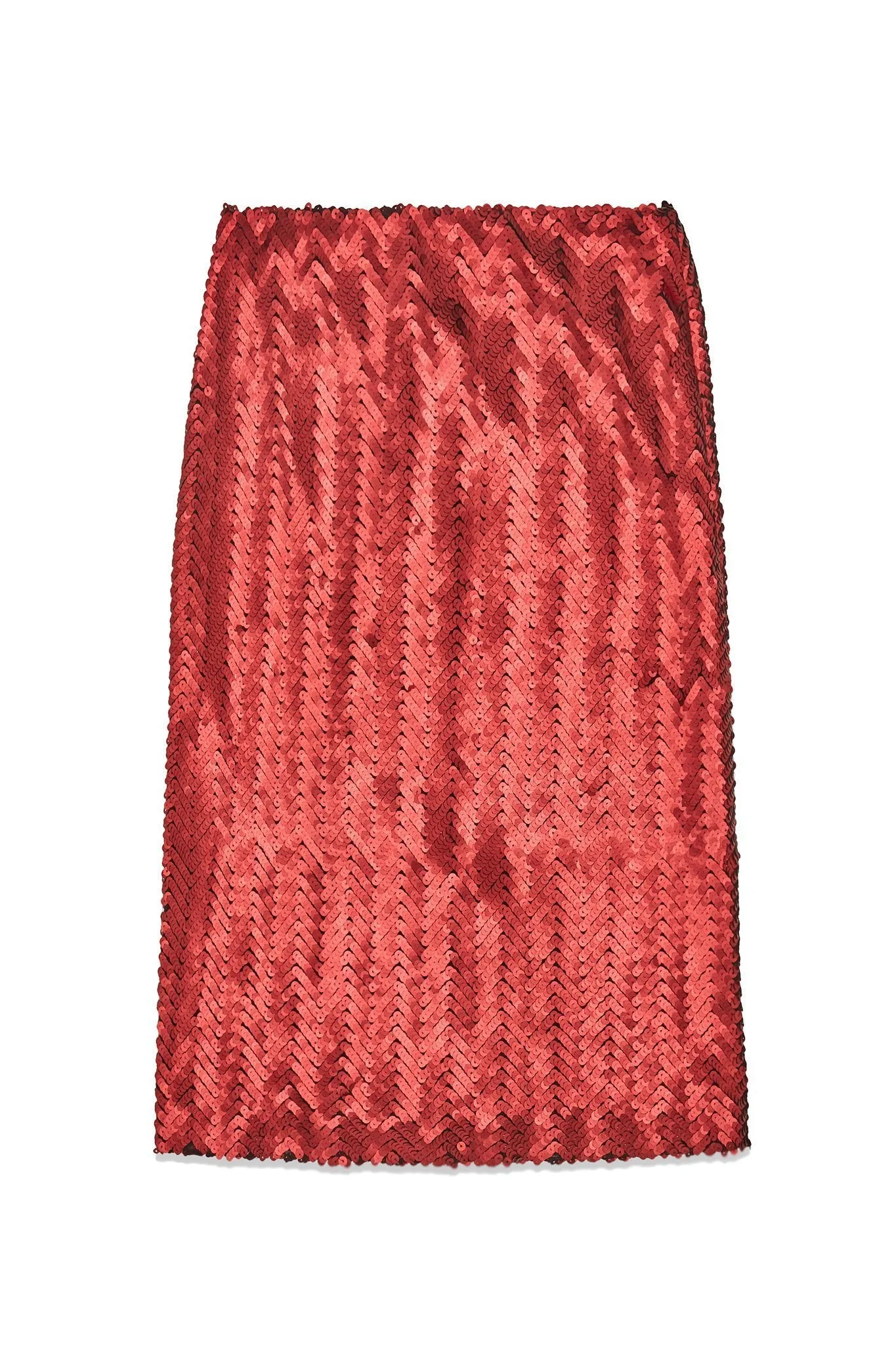 Chevron Sequin Pencil Skirt