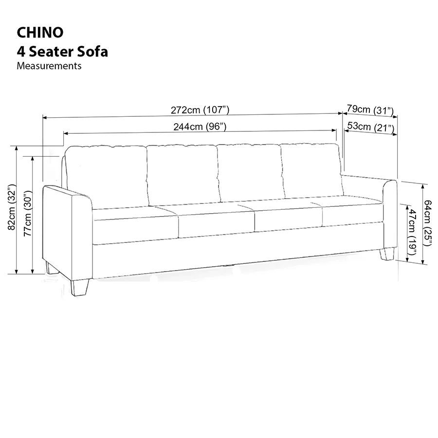 Chino 4 Seater Sofa