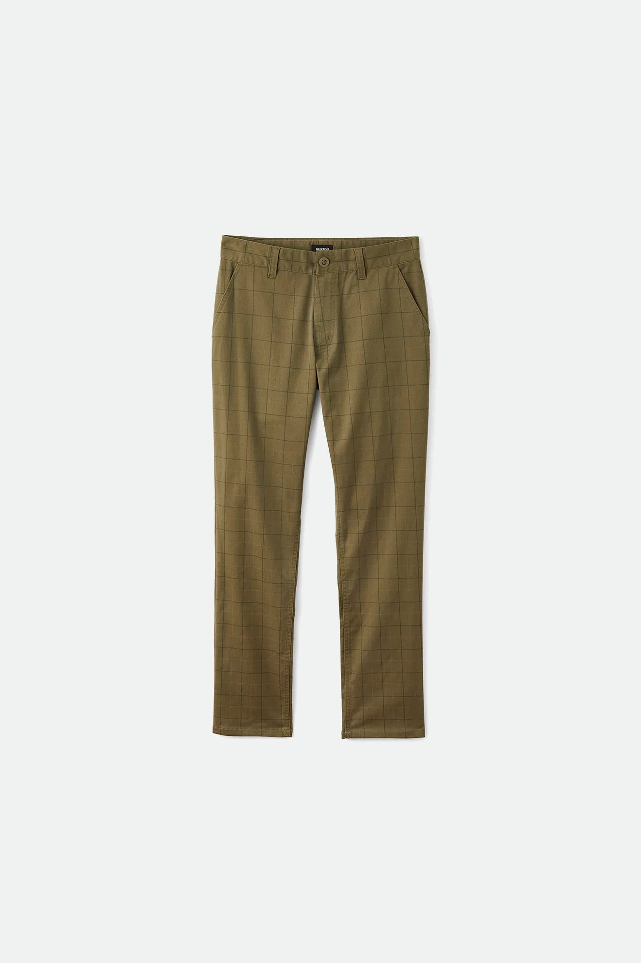 Choice Chino Pant - Olive Plaid