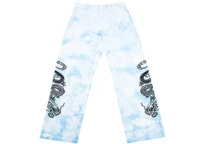 Clot x Dickies Dragon Tie Dye Chino in Blue