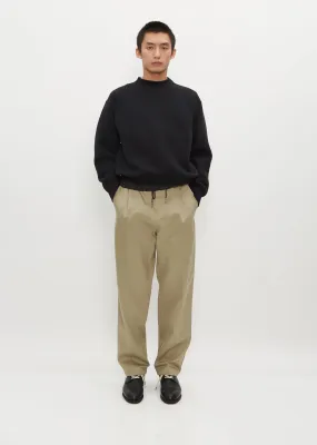 Cotton Chino Pants — Beige