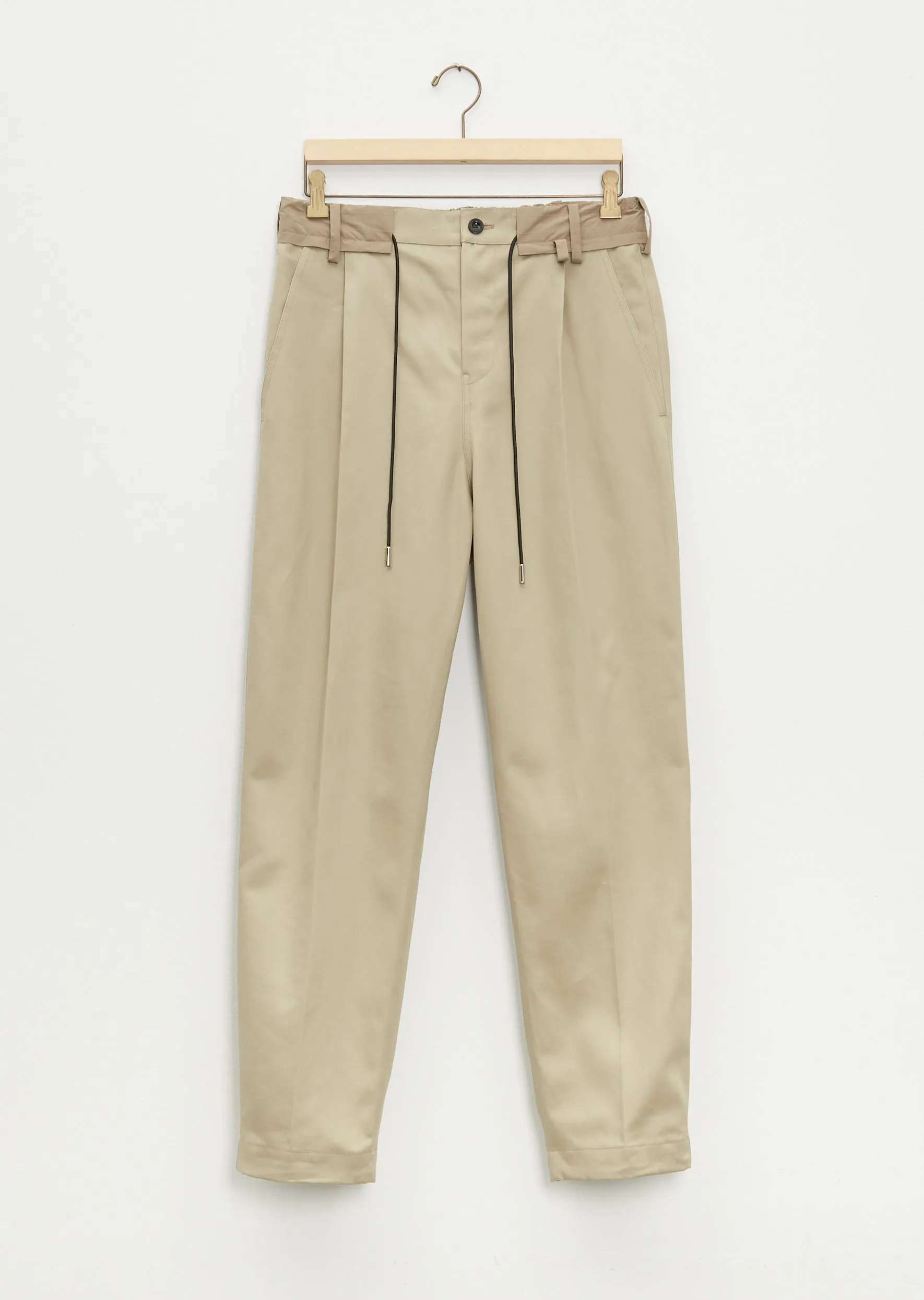 Cotton Chino Pants — Beige