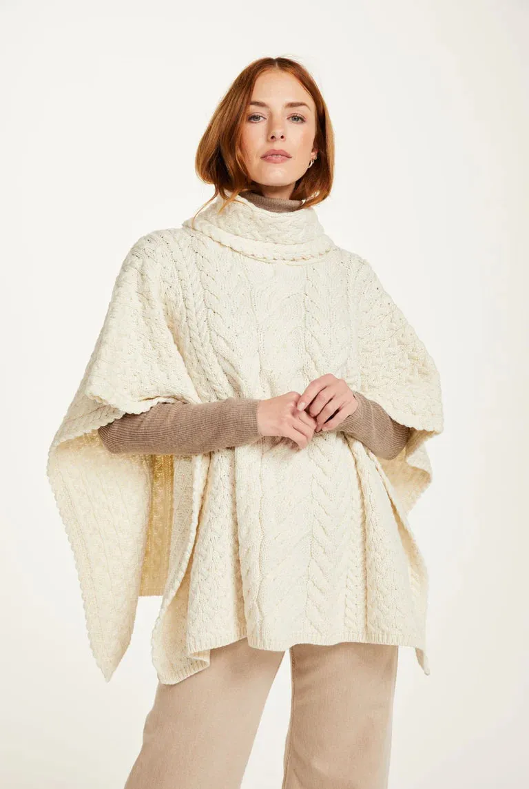 Cowl Neck Poncho |  One Size