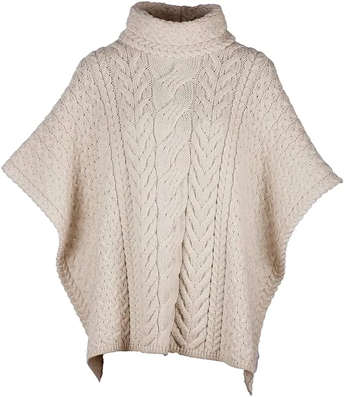 Cowl Neck Poncho |  One Size