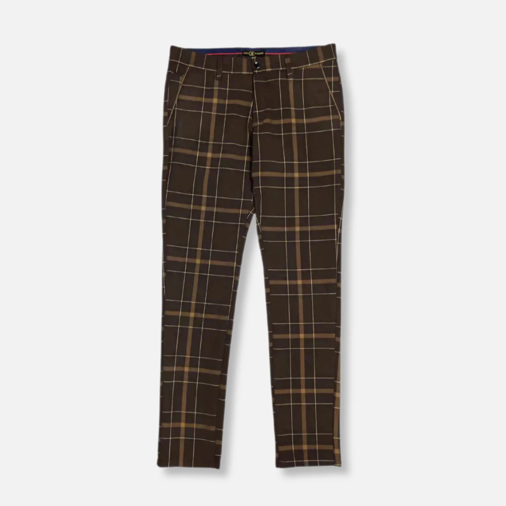 Derington Slim Fit Plaid Pants