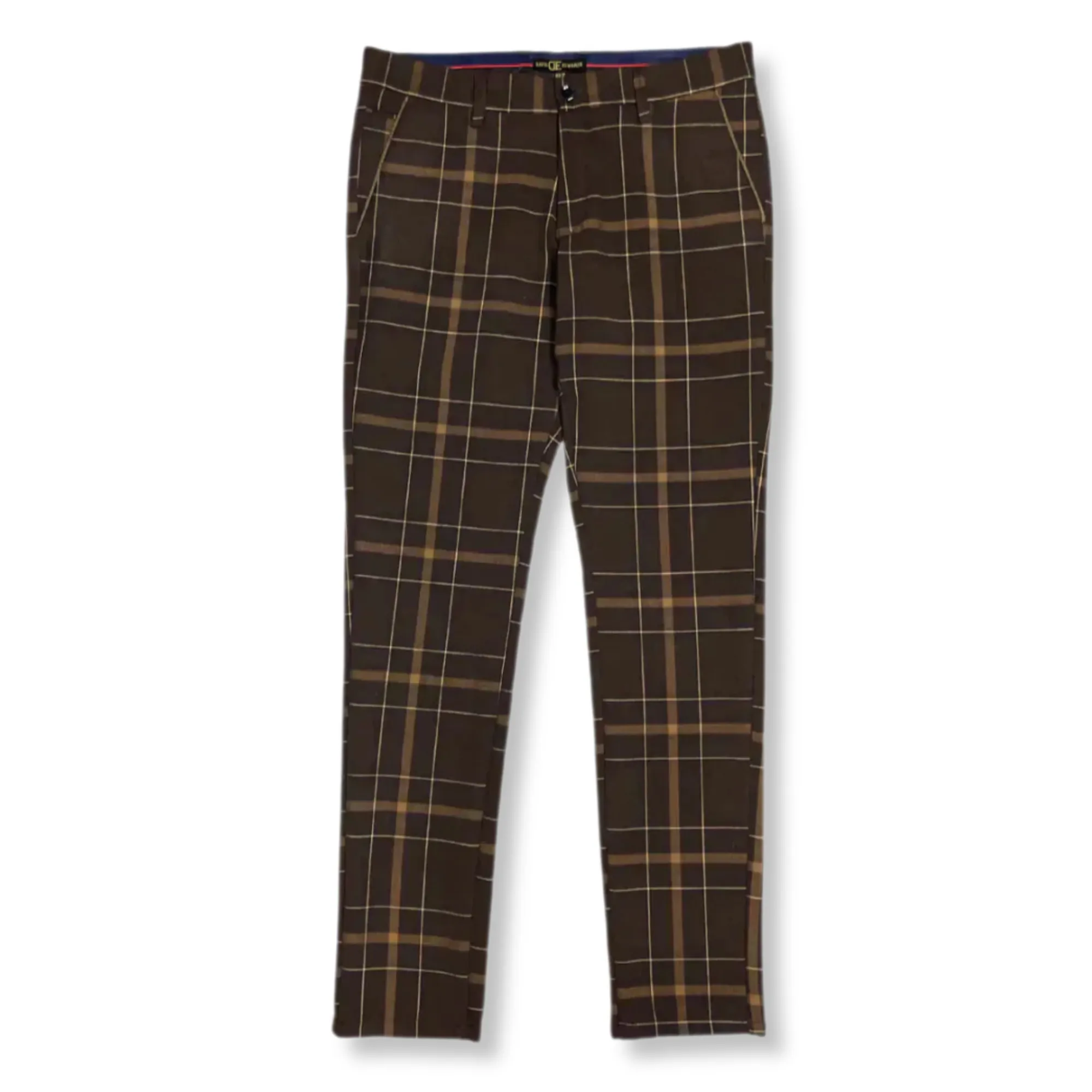 Derington Slim Fit Plaid Pants