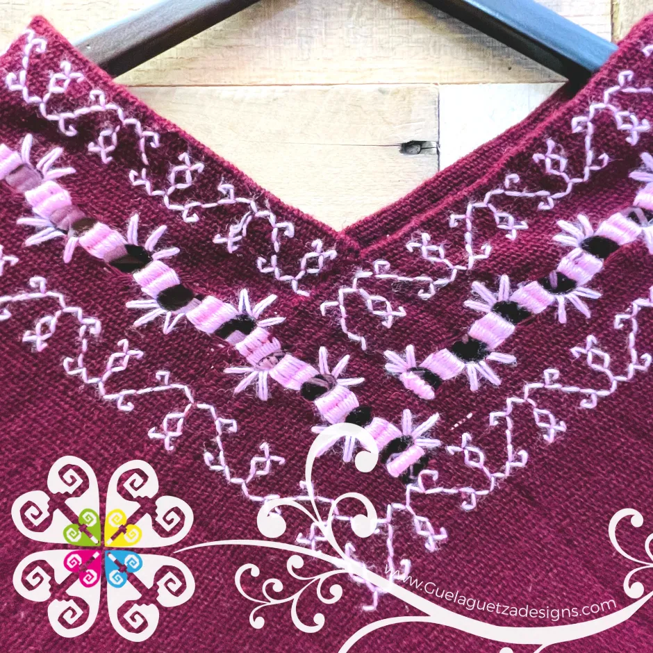 Deshilado Design Embroider Poncho - Mañanita