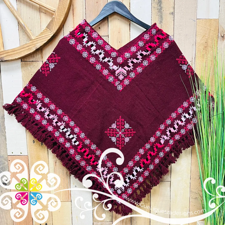 Deshilado Design Embroider Poncho - Mañanita