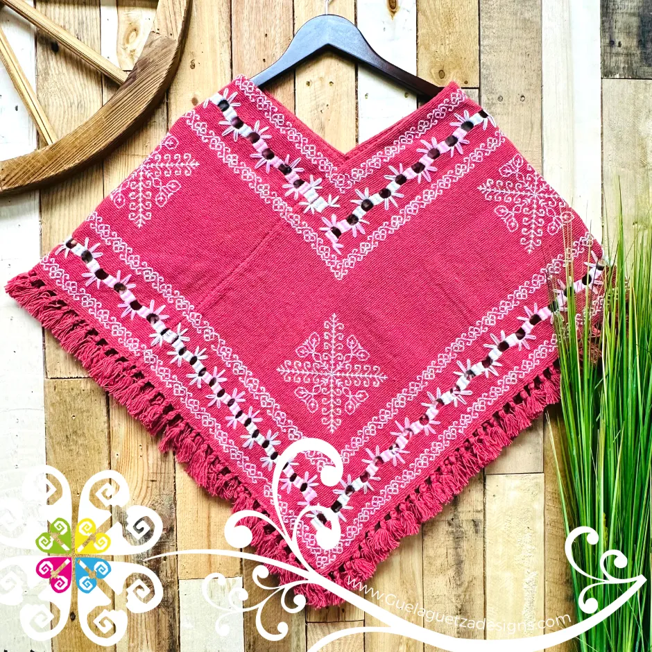 Deshilado Design Embroider Poncho - Mañanita