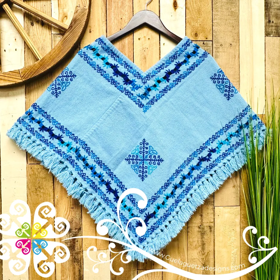 Deshilado Design Embroider Poncho - Mañanita