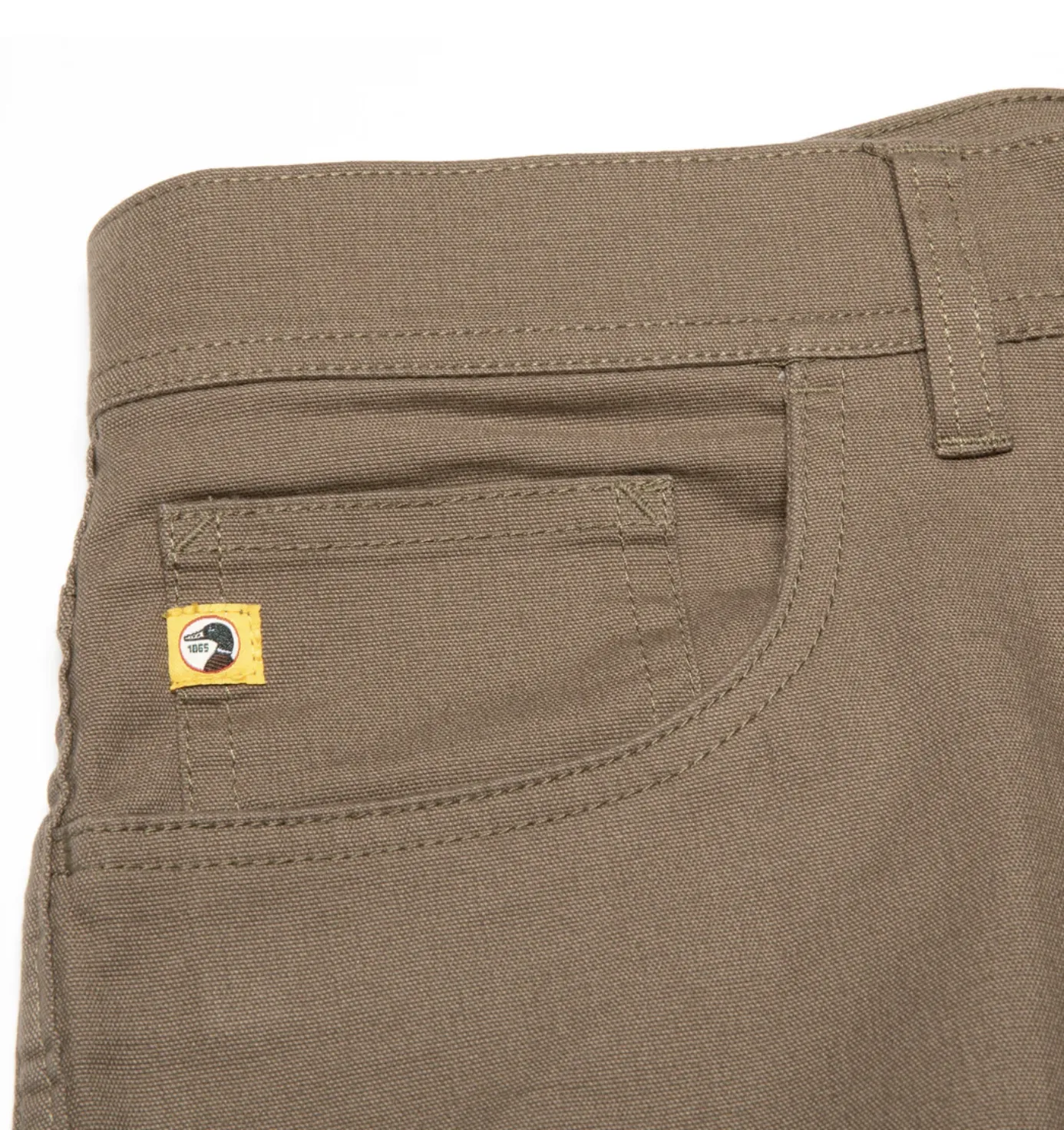 Duck Head Men's Pinpoint Canvas 5-Pocket / Field Green