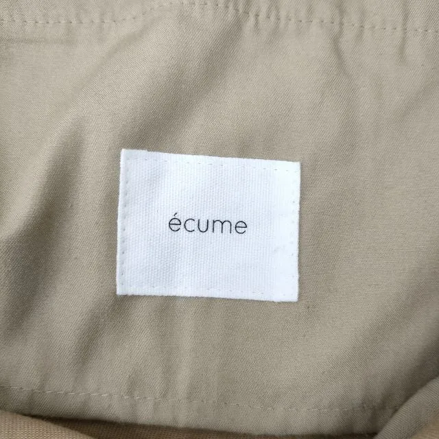 ecume エキューム high-waist chino pants ハイウエスト チノパンツ ベージュ レディース【中古】3-0107G◎