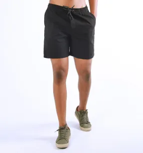 ELASTICATED CHINO SHORTS – BLACK