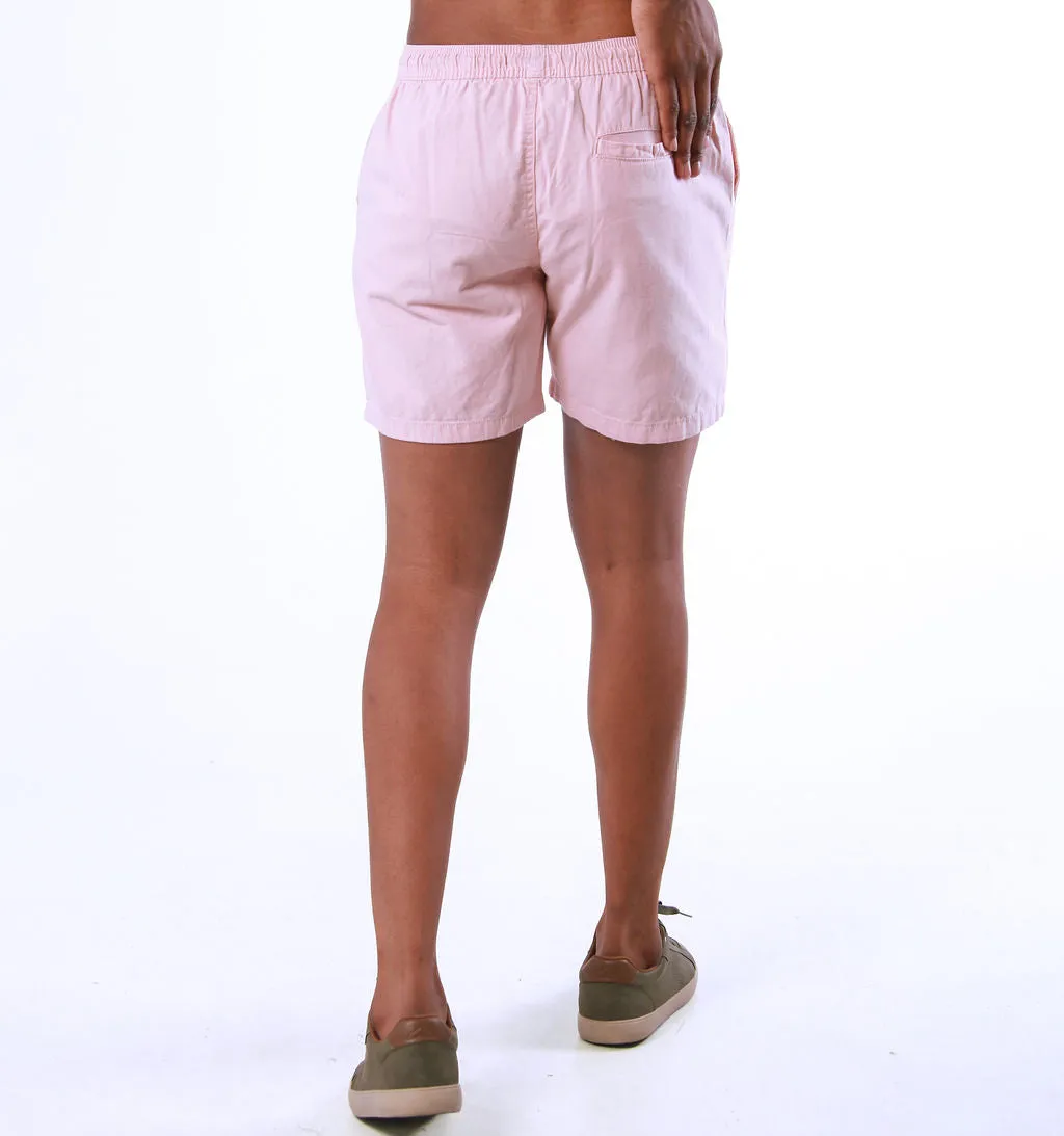 ELASTICATED CHINO SHORTS – MINK