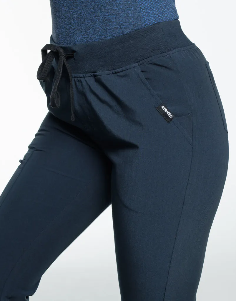 Essential Flare Scrub Pants - Midnight Navy