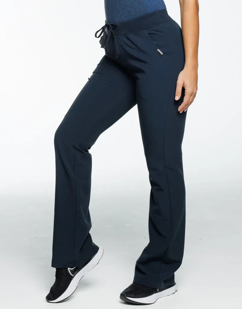 Essential Flare Scrub Pants - Midnight Navy