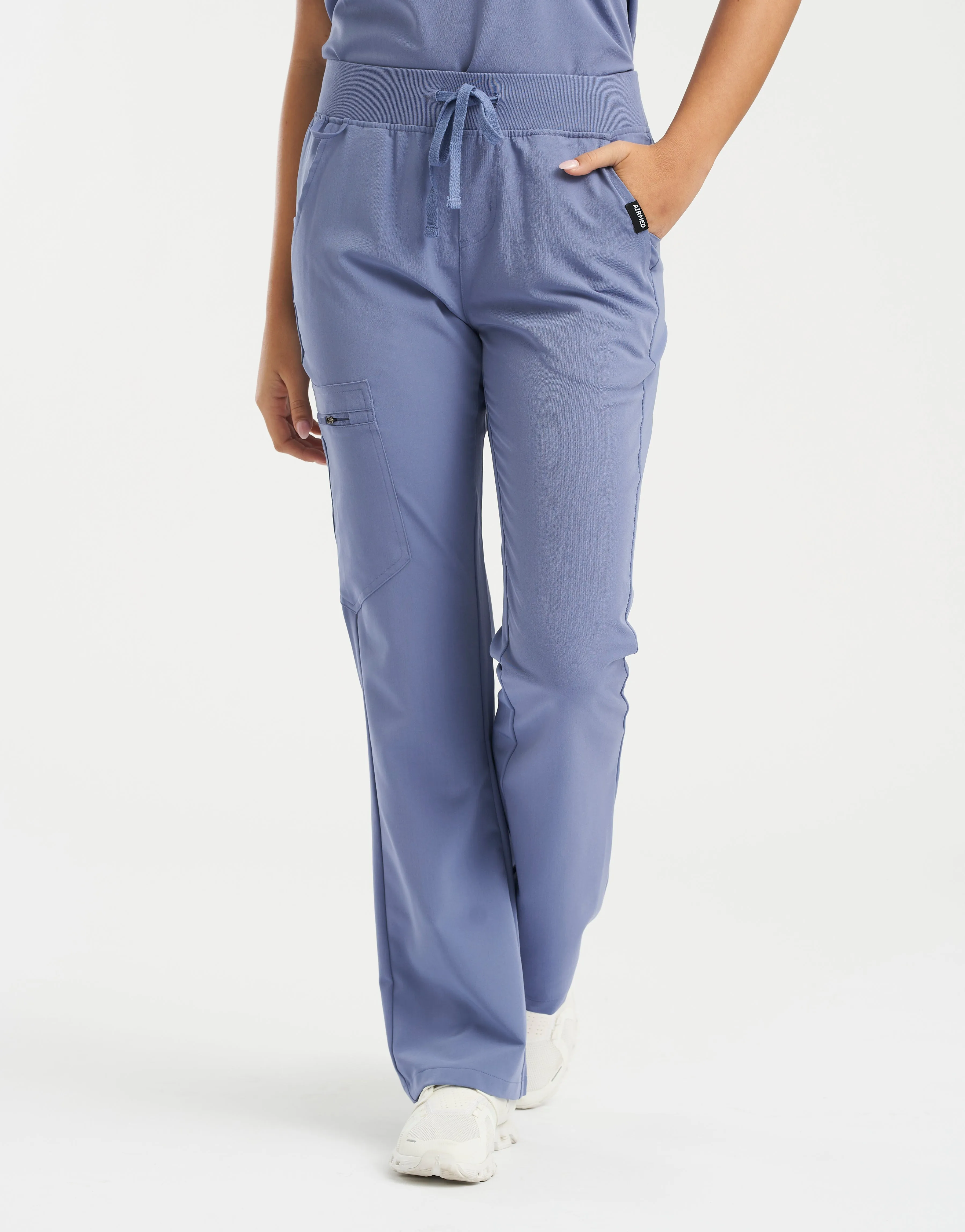 Essential Flare Scrub Pants - Nova Blue