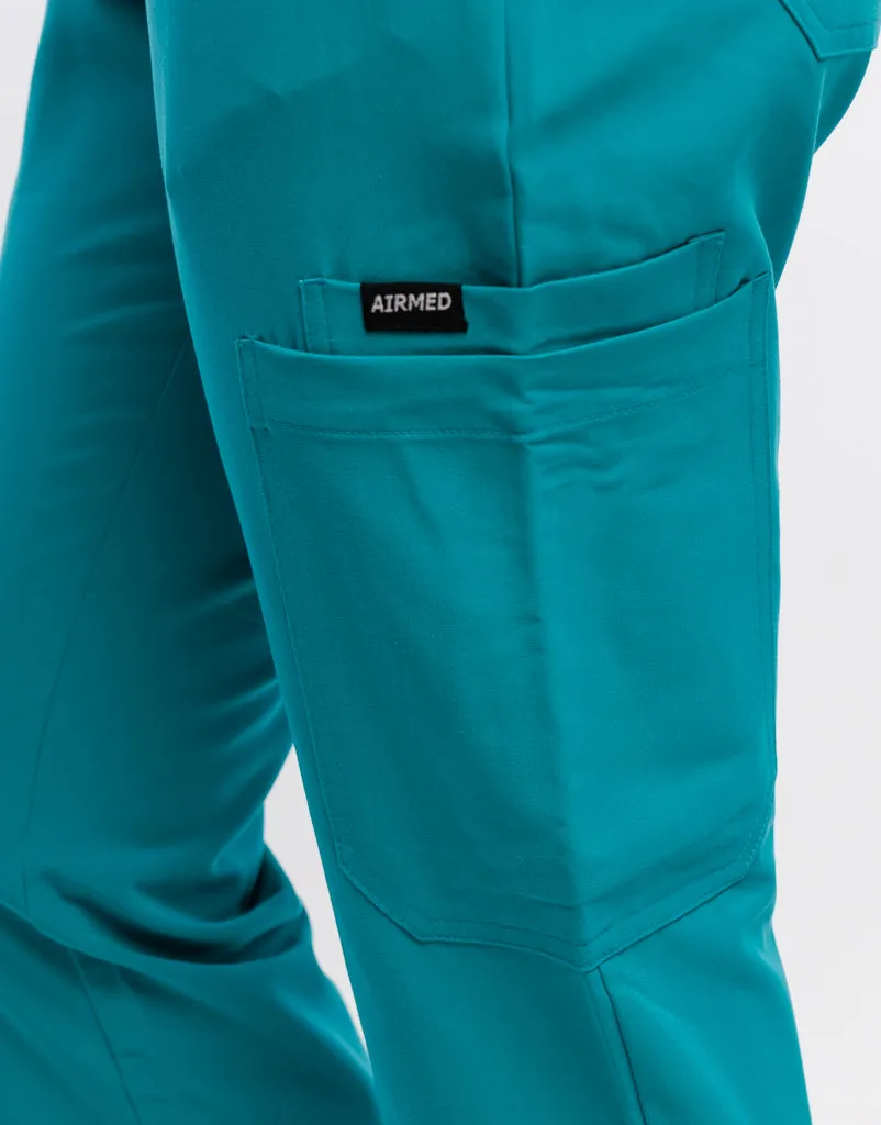 Essential Multi-Pocket Scrub Pants - Sydney Teal