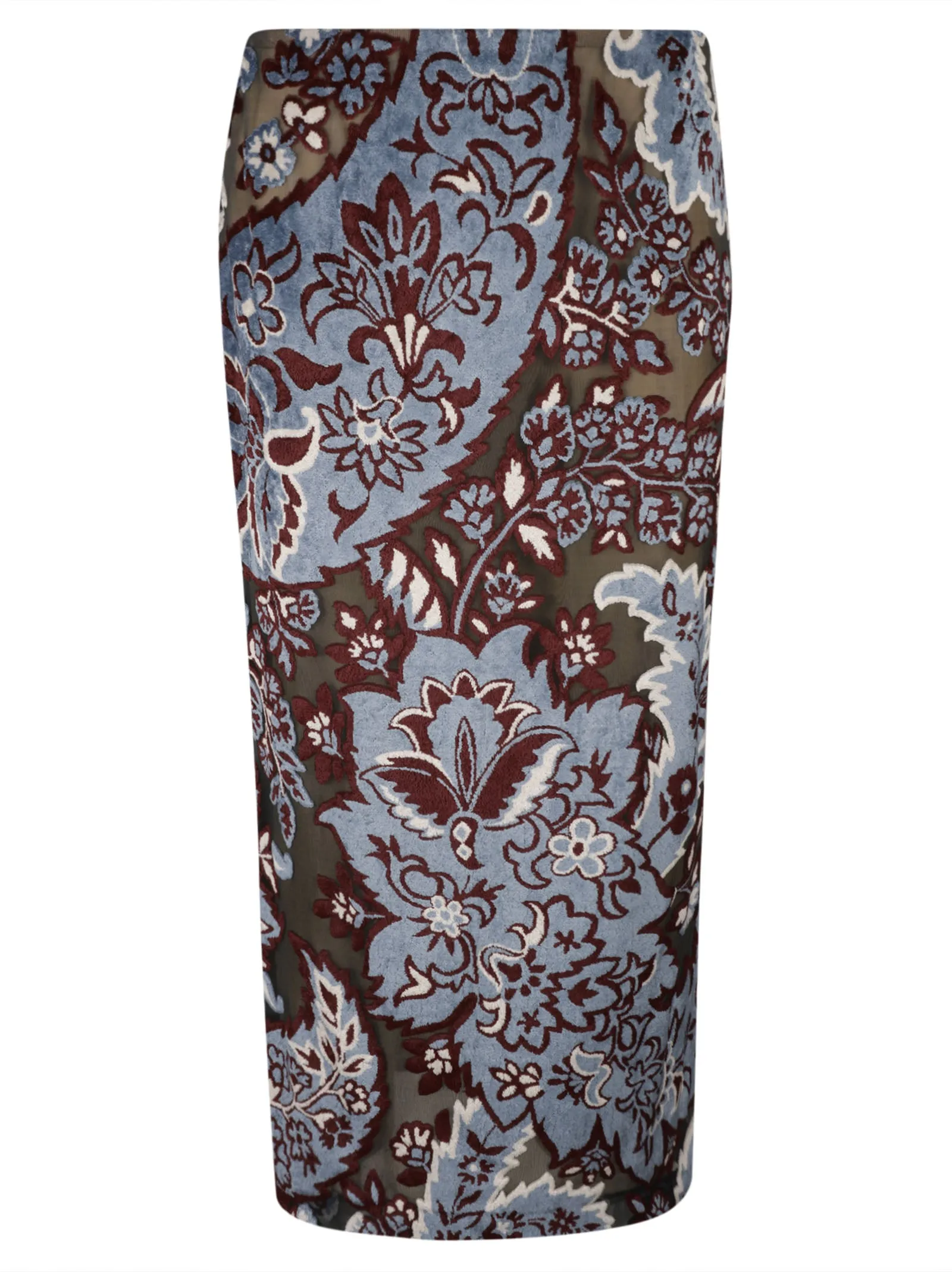 ETRO Mid-Length Paisley Print Pencil Skirt