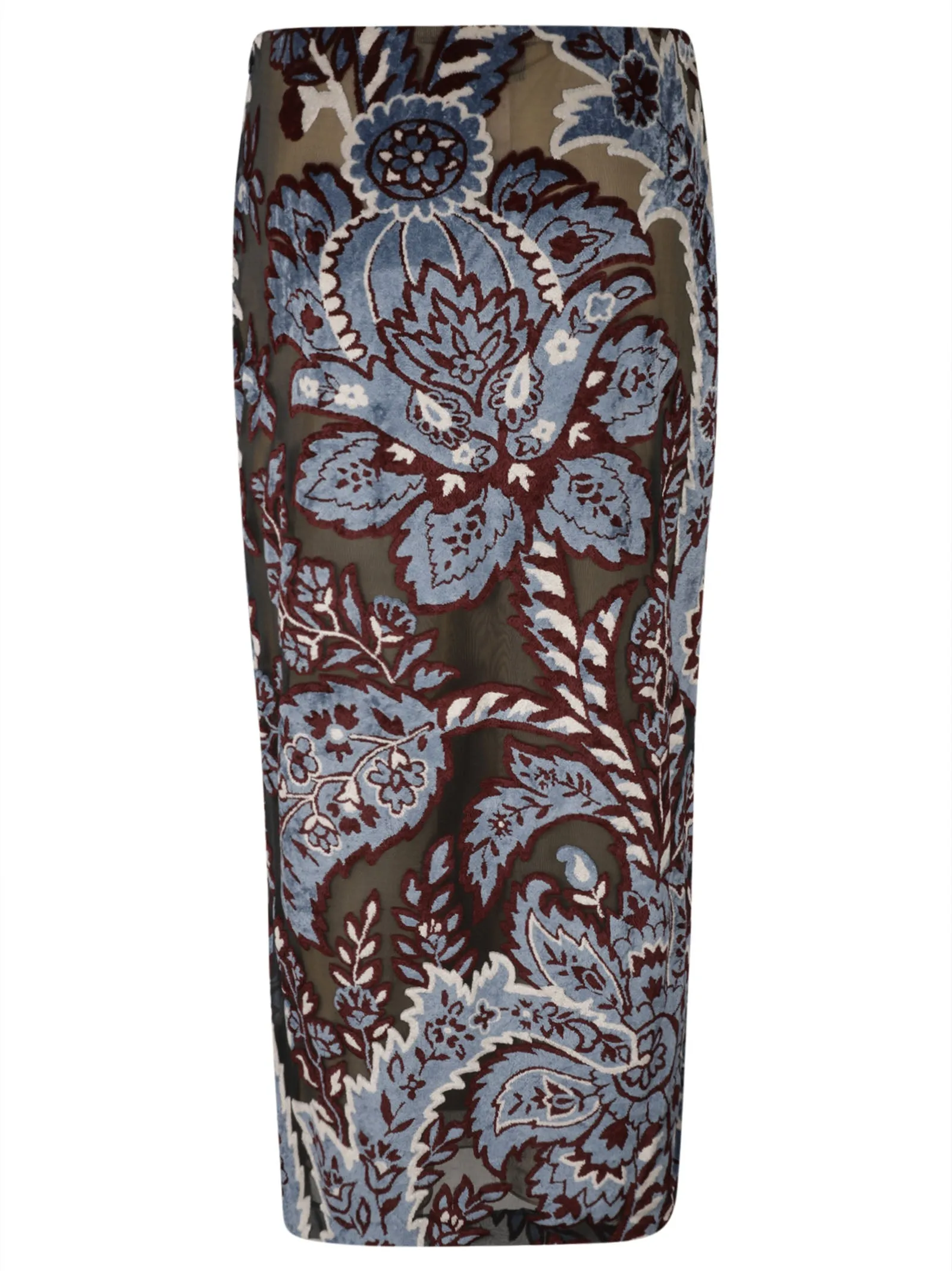 ETRO Mid-Length Paisley Print Pencil Skirt