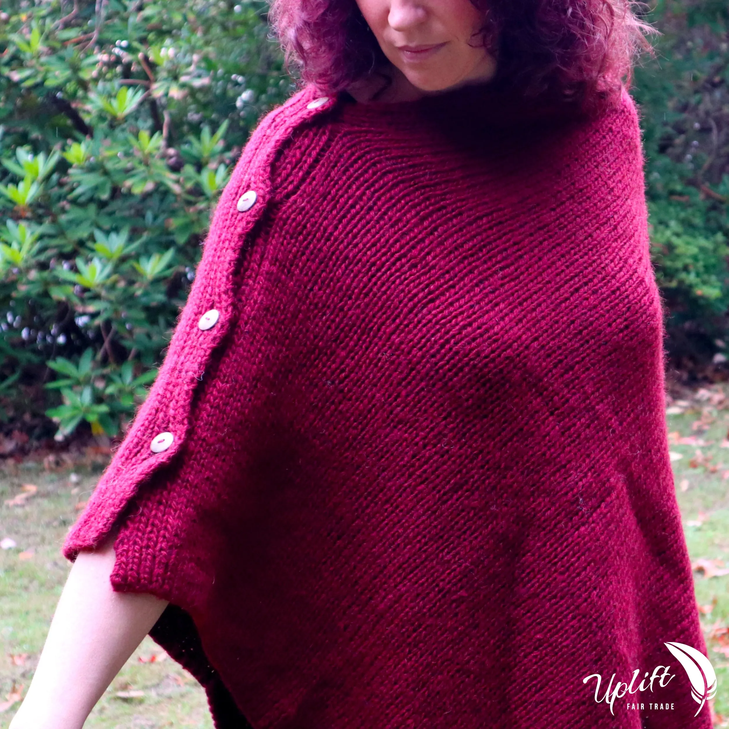 Fair Trade Ethical Women's Woollen Poncho