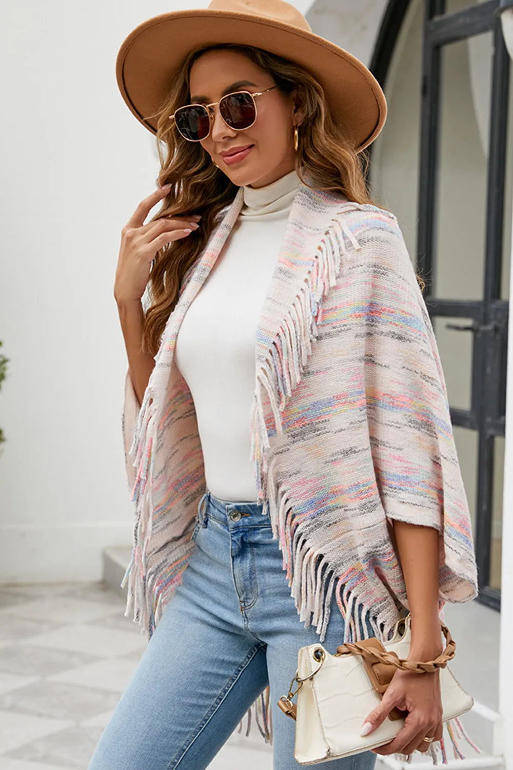 Falling For Fringe Poncho