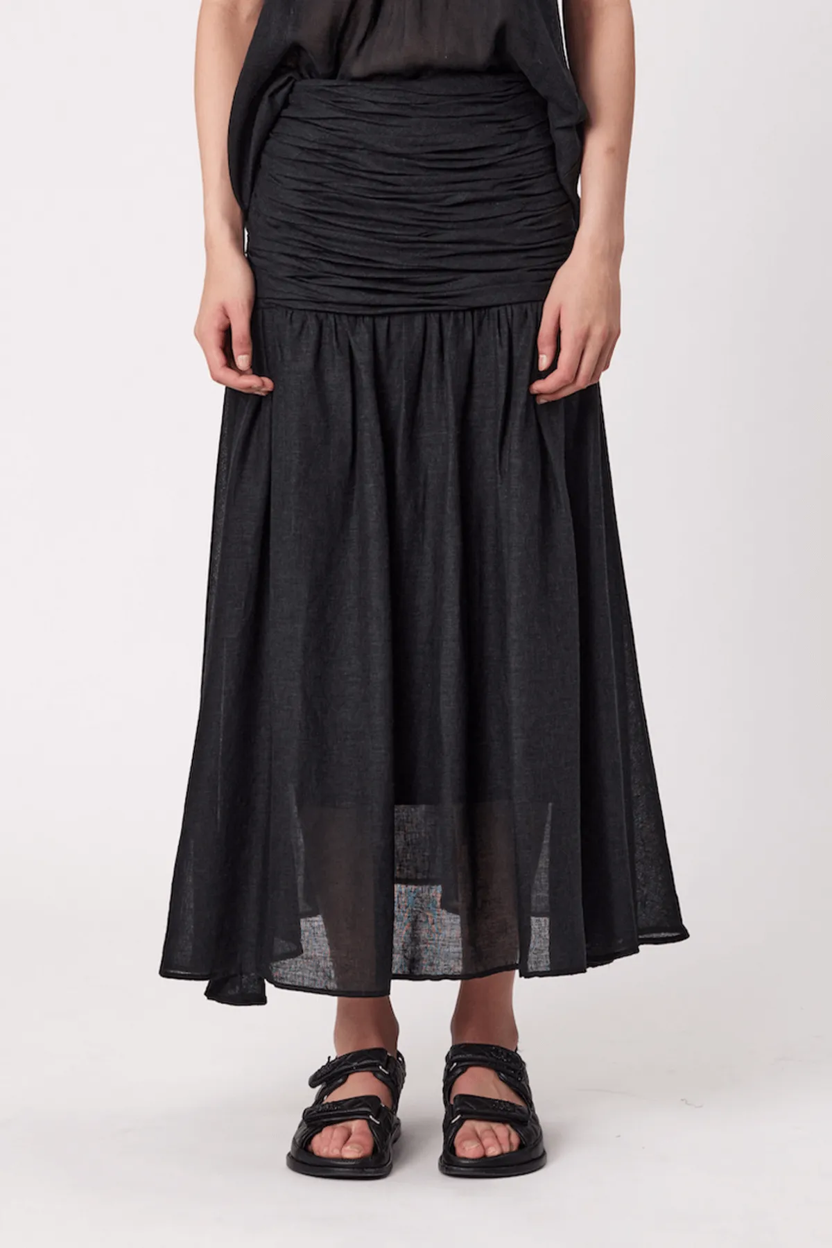 FALLON MAXI SKIRT BLACK