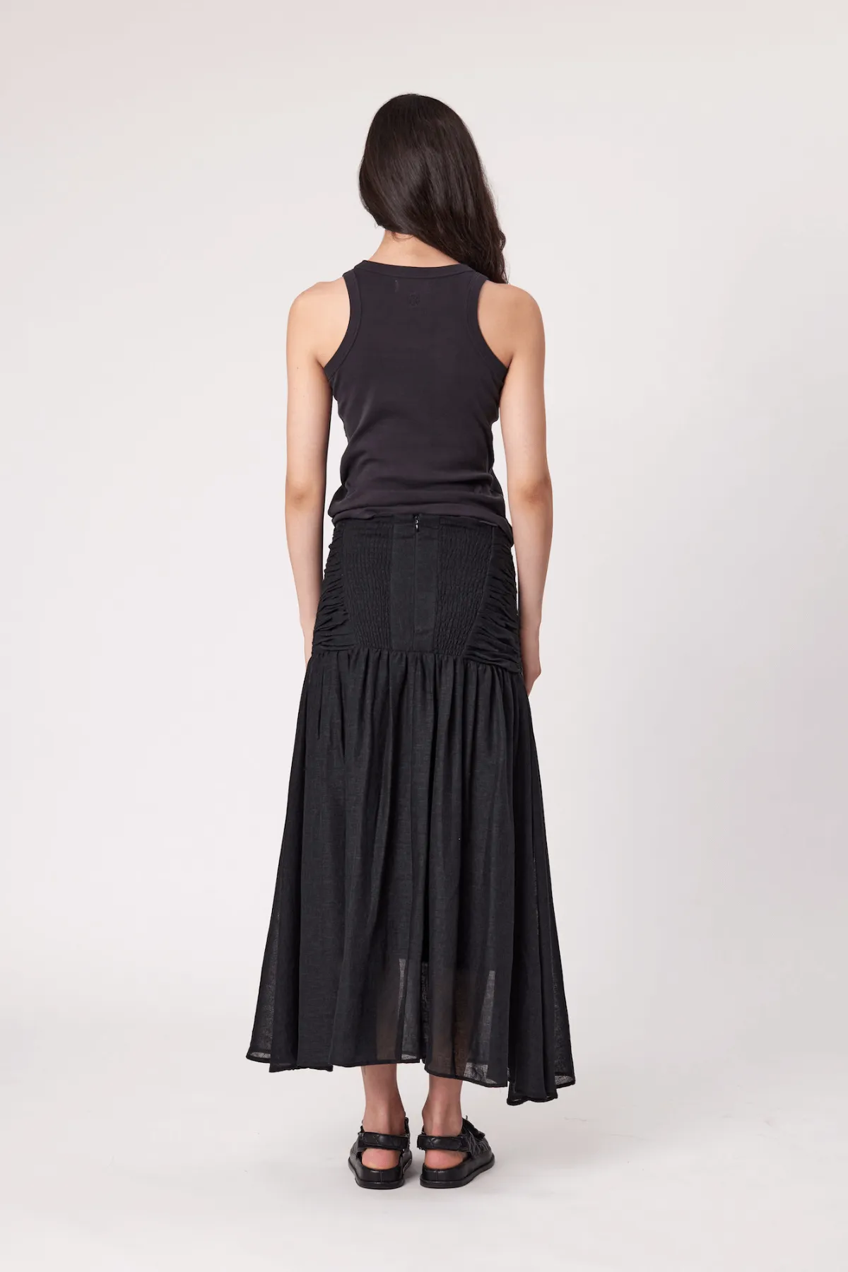 FALLON MAXI SKIRT BLACK