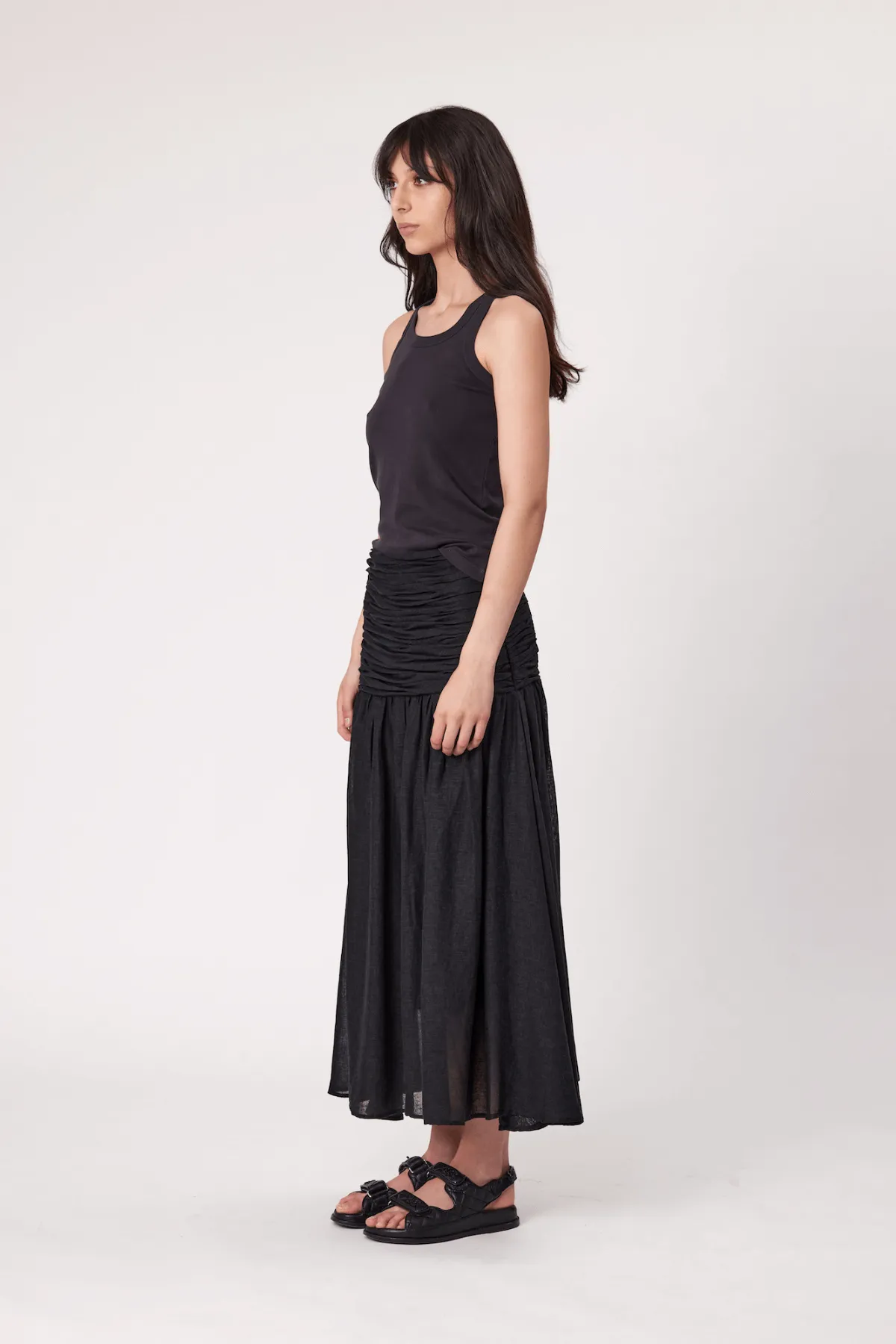 FALLON MAXI SKIRT BLACK