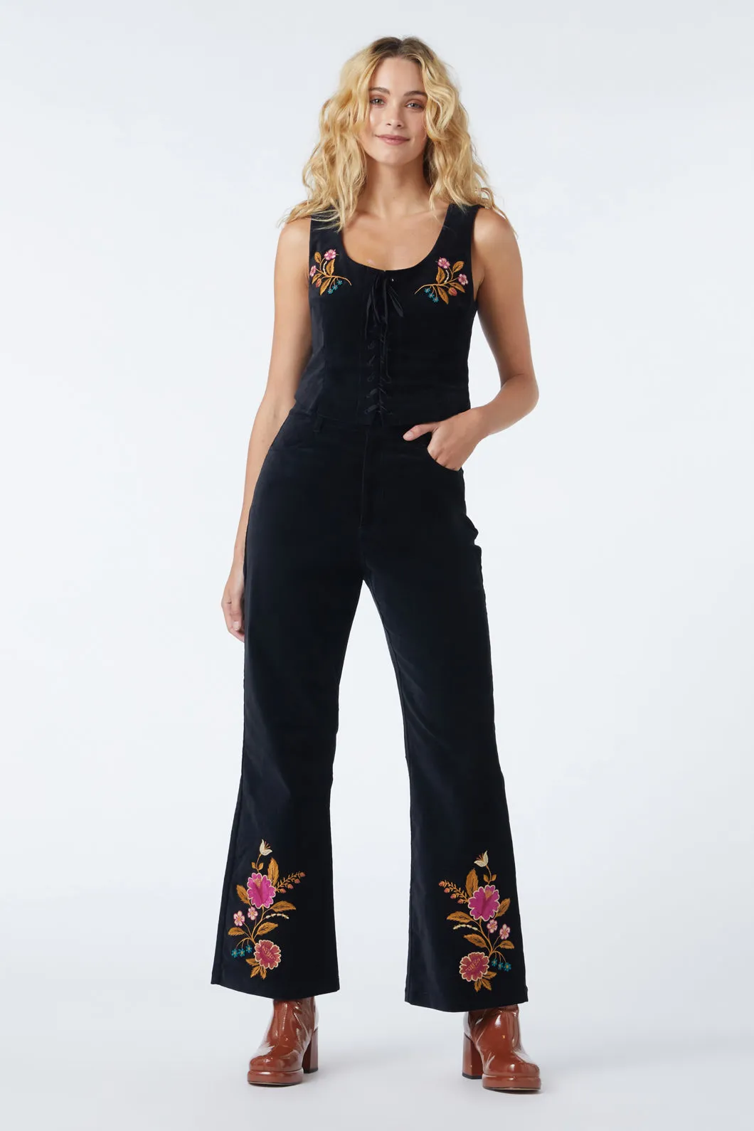 Florence Embroidered Jean