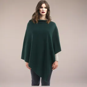 Green Julian Wool Blend poncho