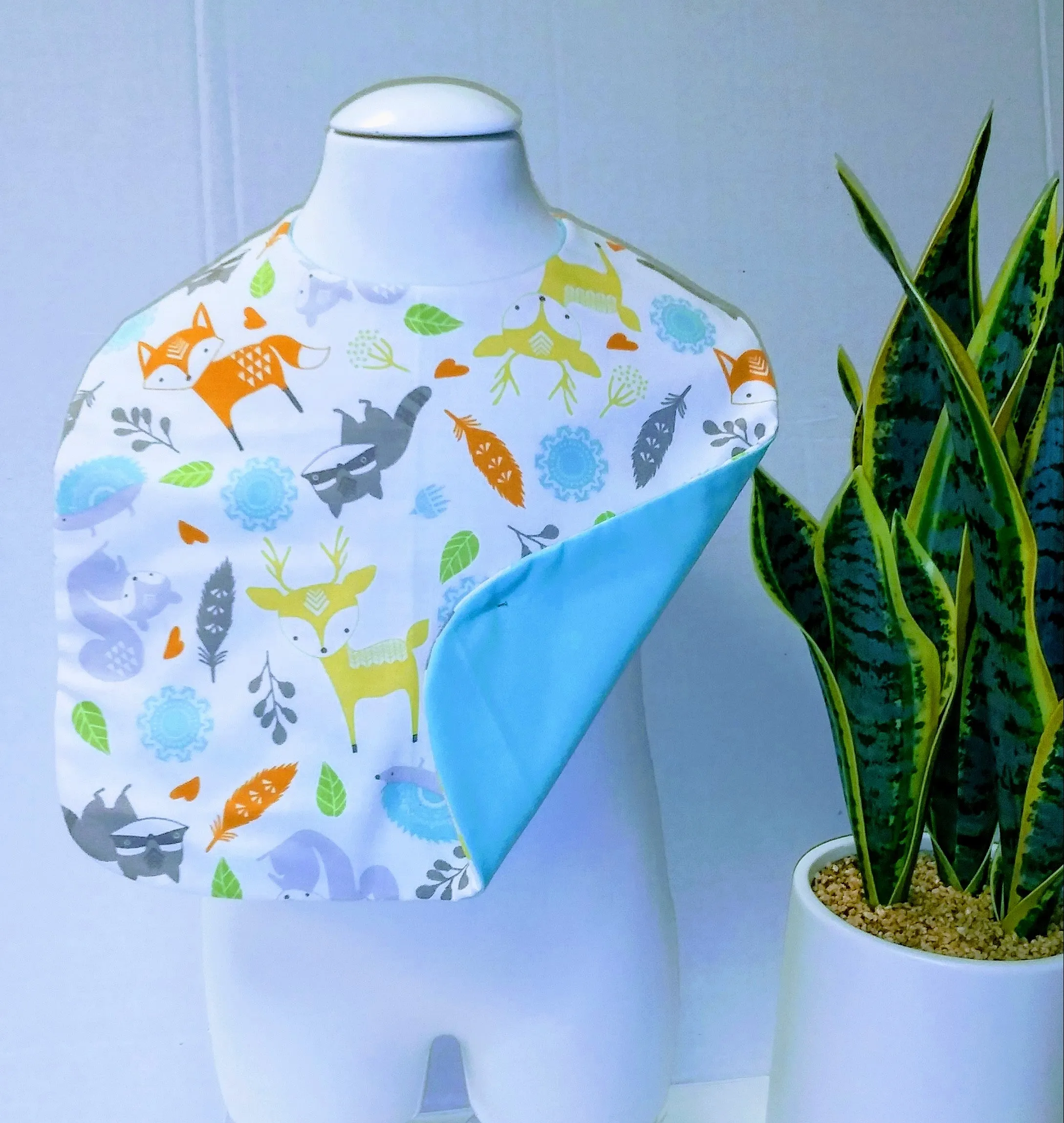 Handmade Boutique Style Baby Reversible Bib