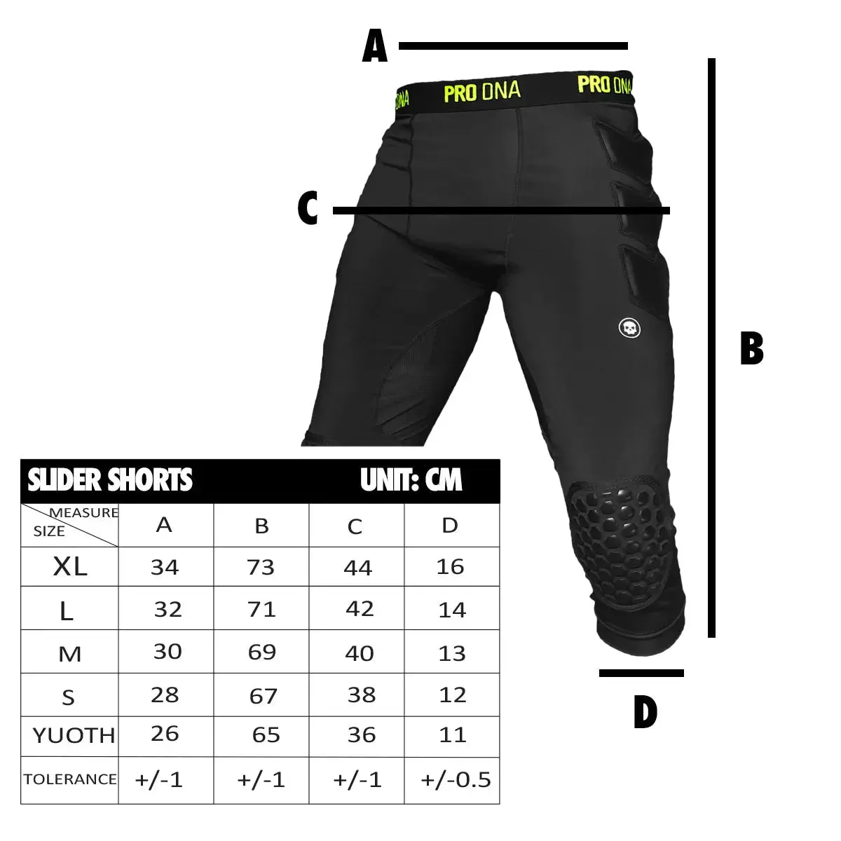 Infamous PRO DNA Slide Shorts With Knee Pads