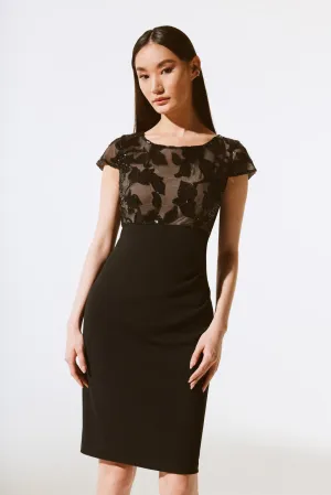 Joseph Ribkoff lace top dress