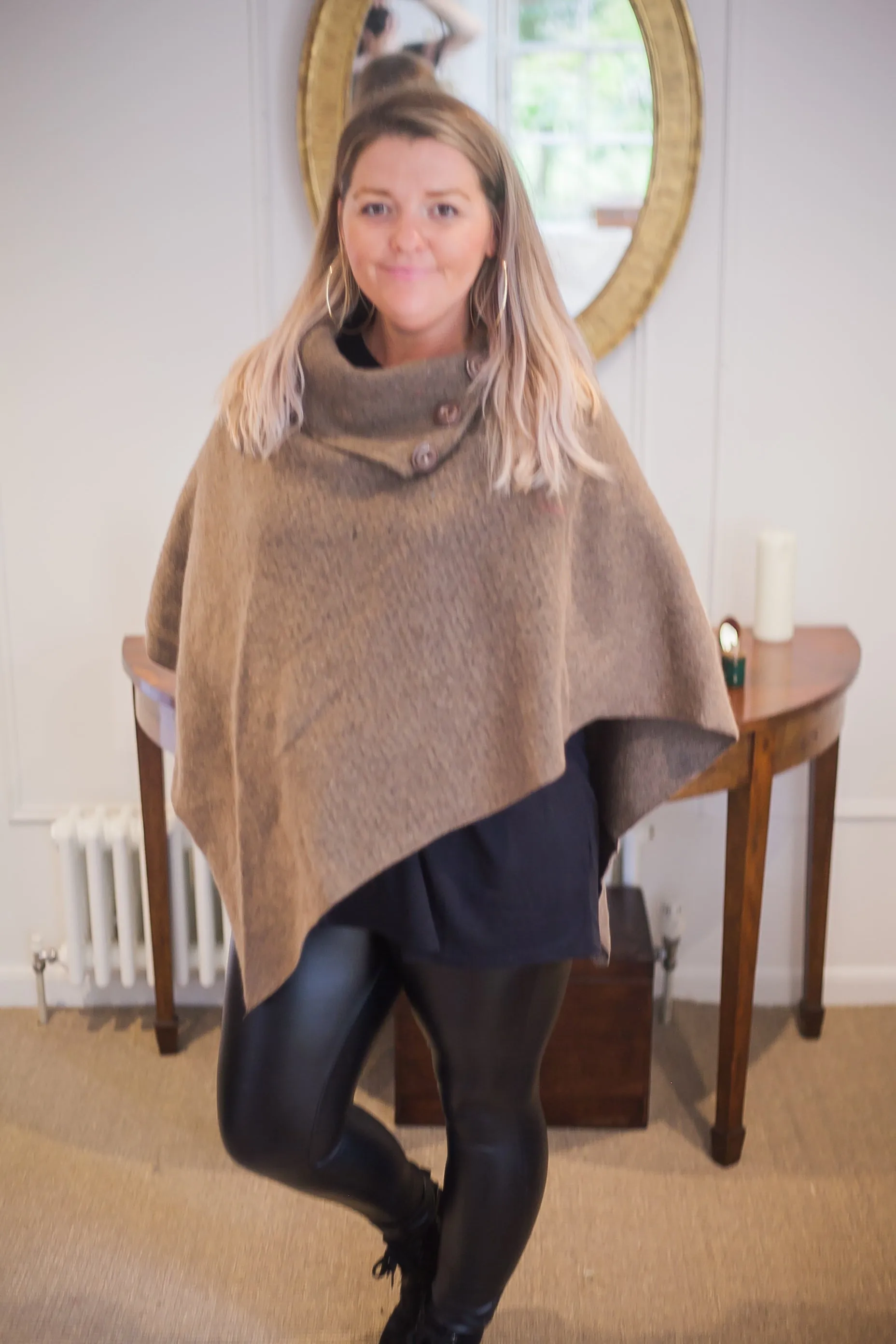 KATH - Italian Boiled Wool Poncho