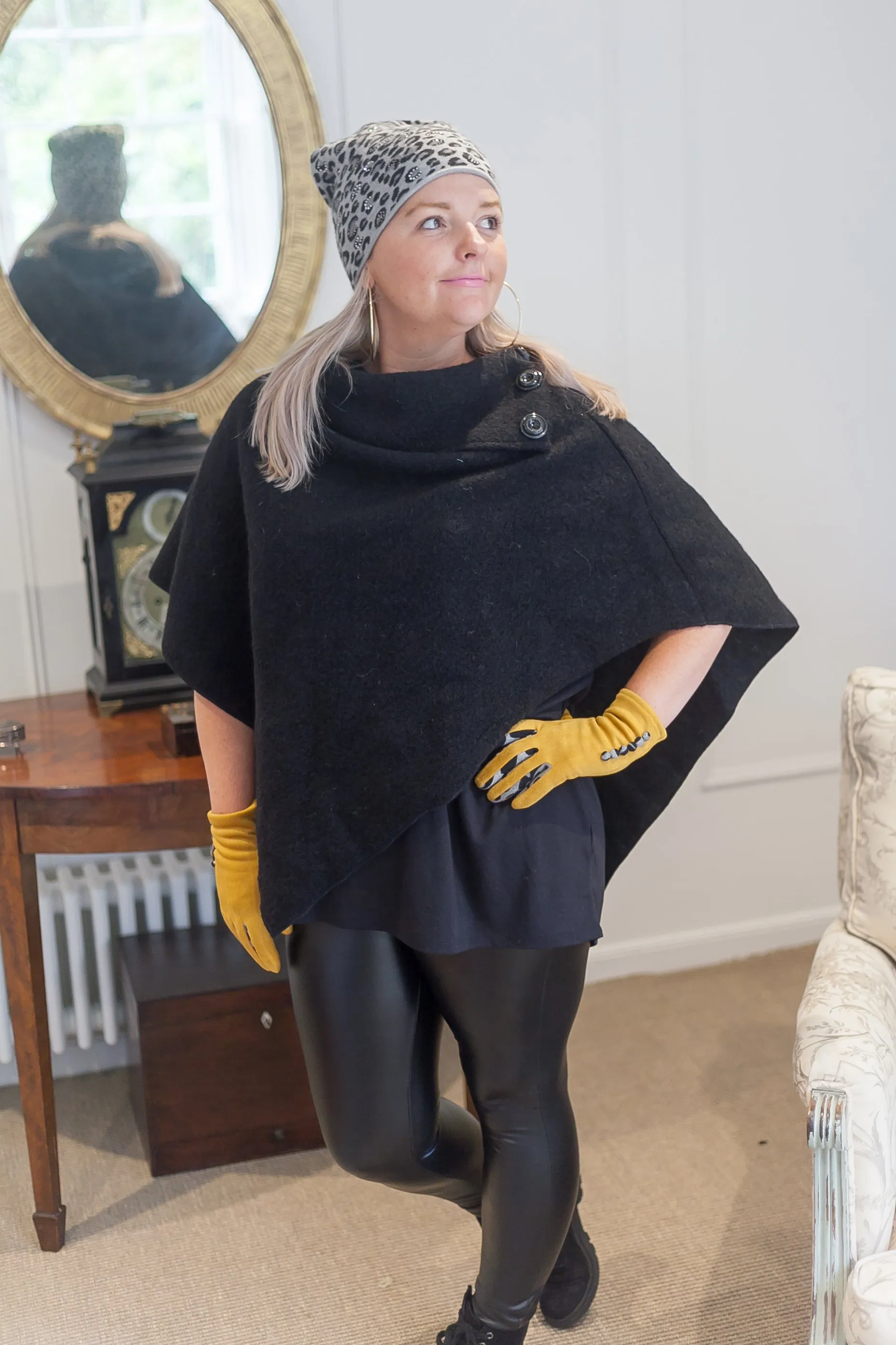 KATH - Italian Boiled Wool Poncho