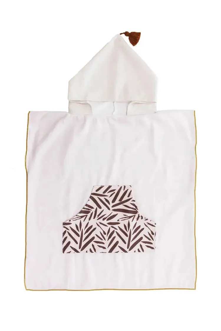 Kids Palm Print Bath and Swim Poncho