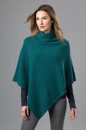 Kinross | Cable Turtleneck Poncho