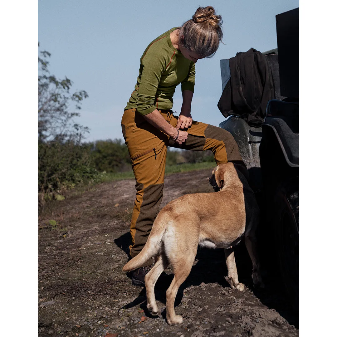 Larch Ladies Membrane Trousers Burnt Clay by Seeland