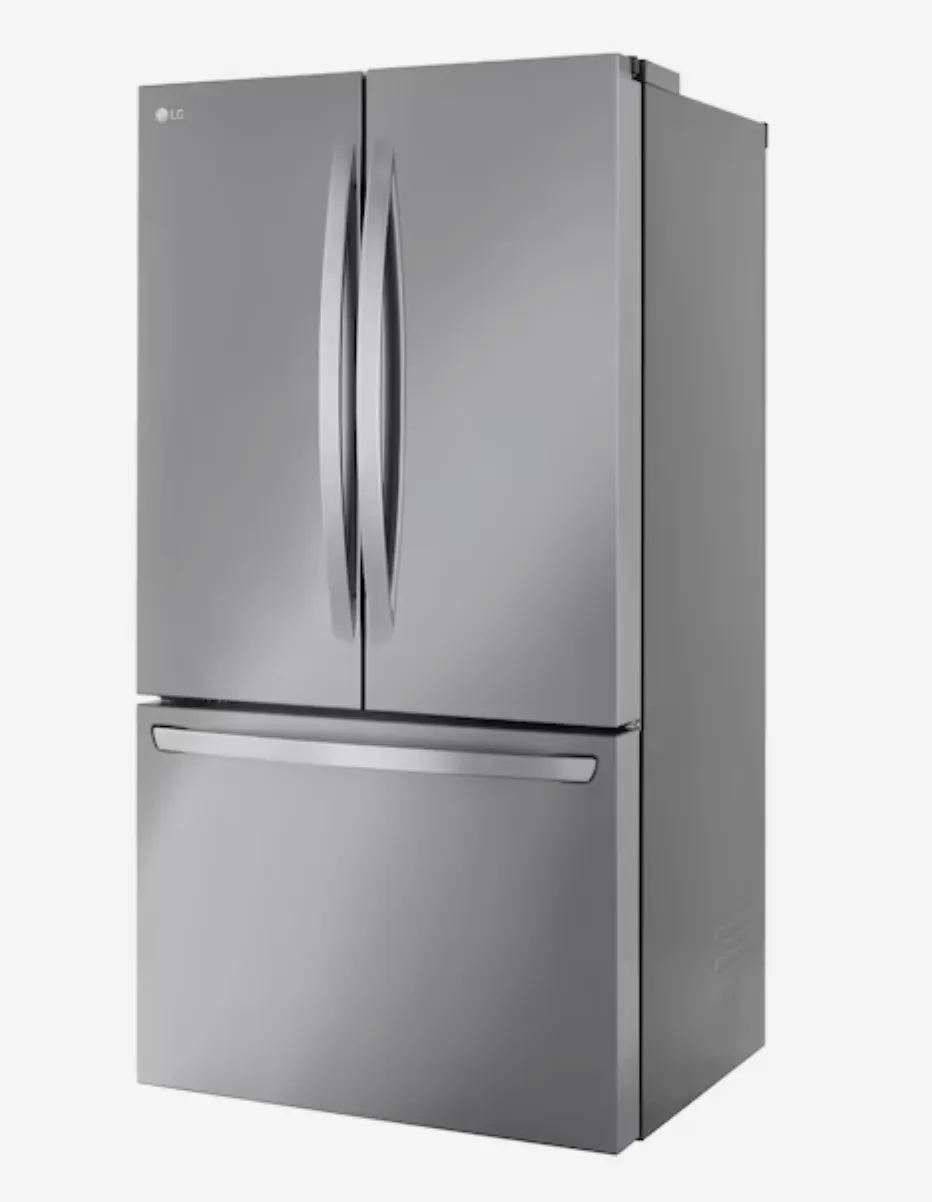 LG Counter-depth Counter-Depth MAX 26.5-cu ft Smart French Door Refrigerator with Ice Maker (Stainless Steel) ENERGY STAR LRFLC2706S