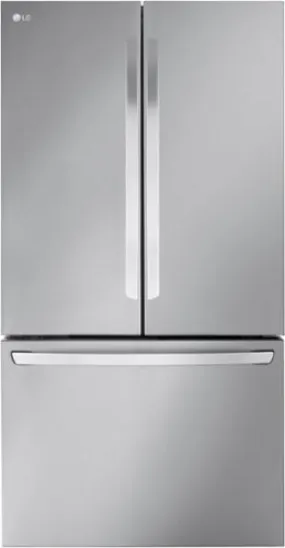 LG - French Door Smart Refrigerator with Internal Water and Ice - Stainless steel