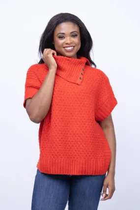 Lilla P Snap Neck Poncho in Lava