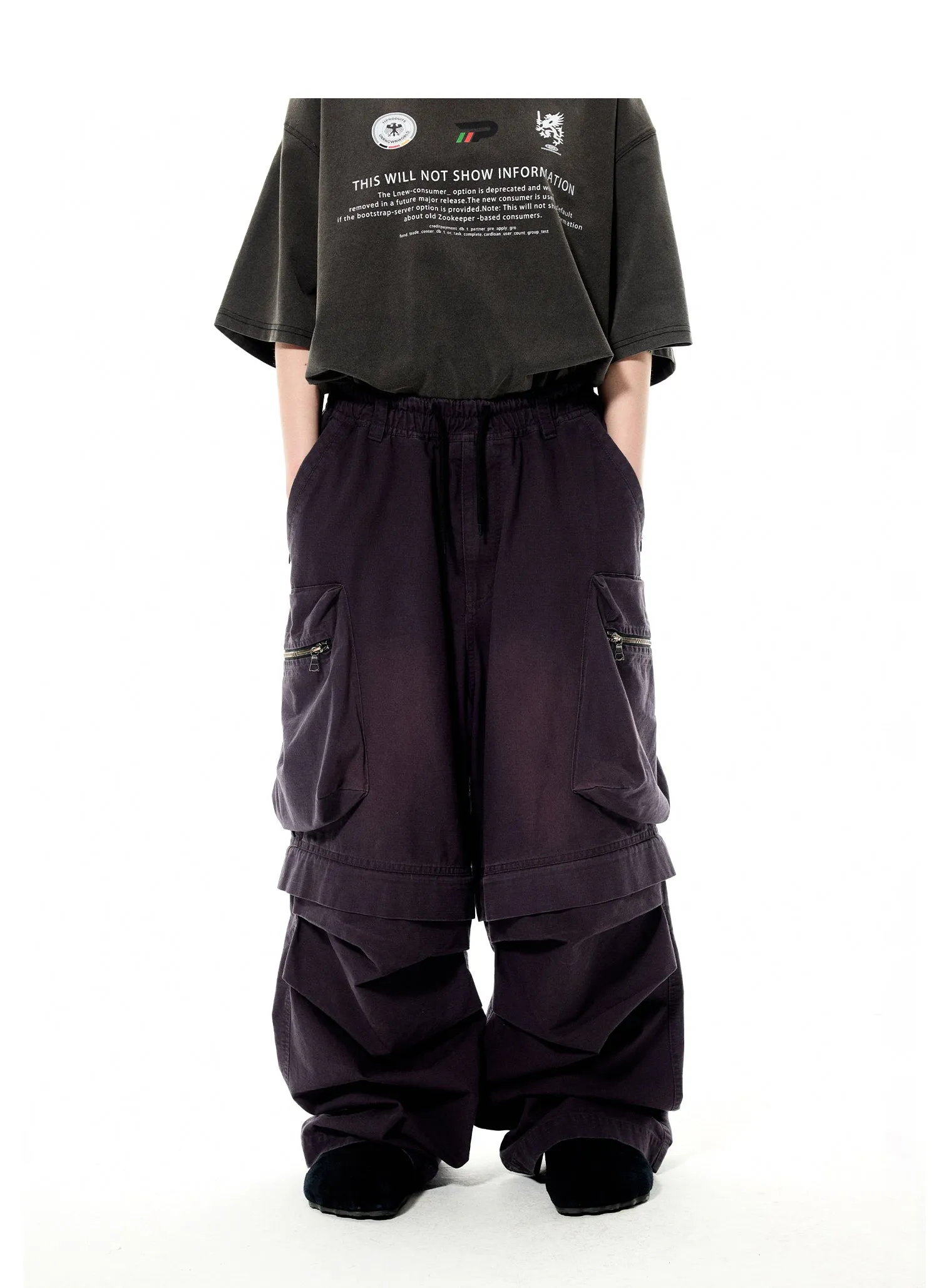 Loose-fit big pocket cargo pants