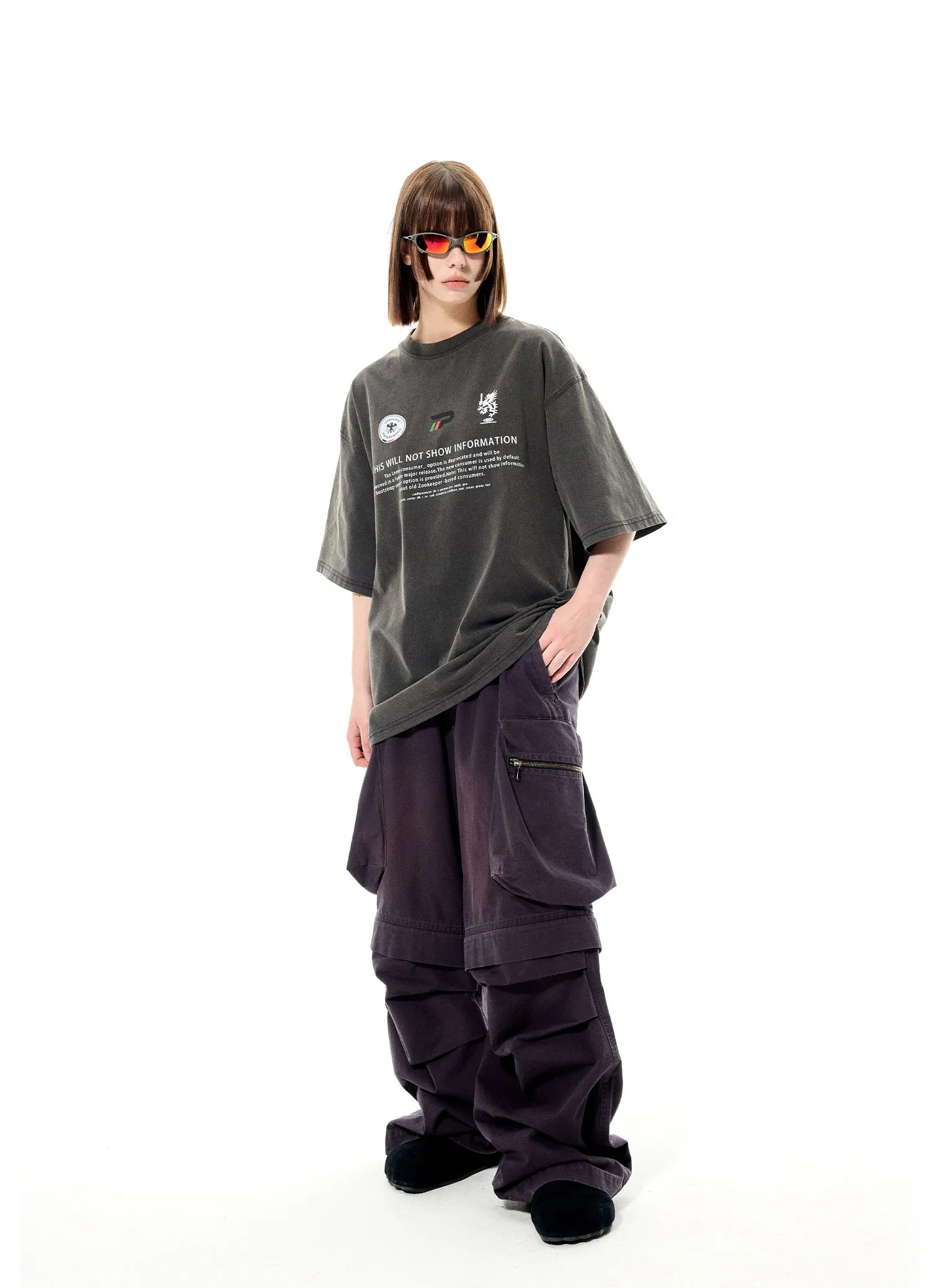 Loose-fit big pocket cargo pants