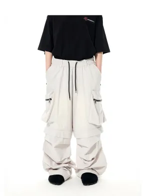 Loose-fit big pocket cargo pants