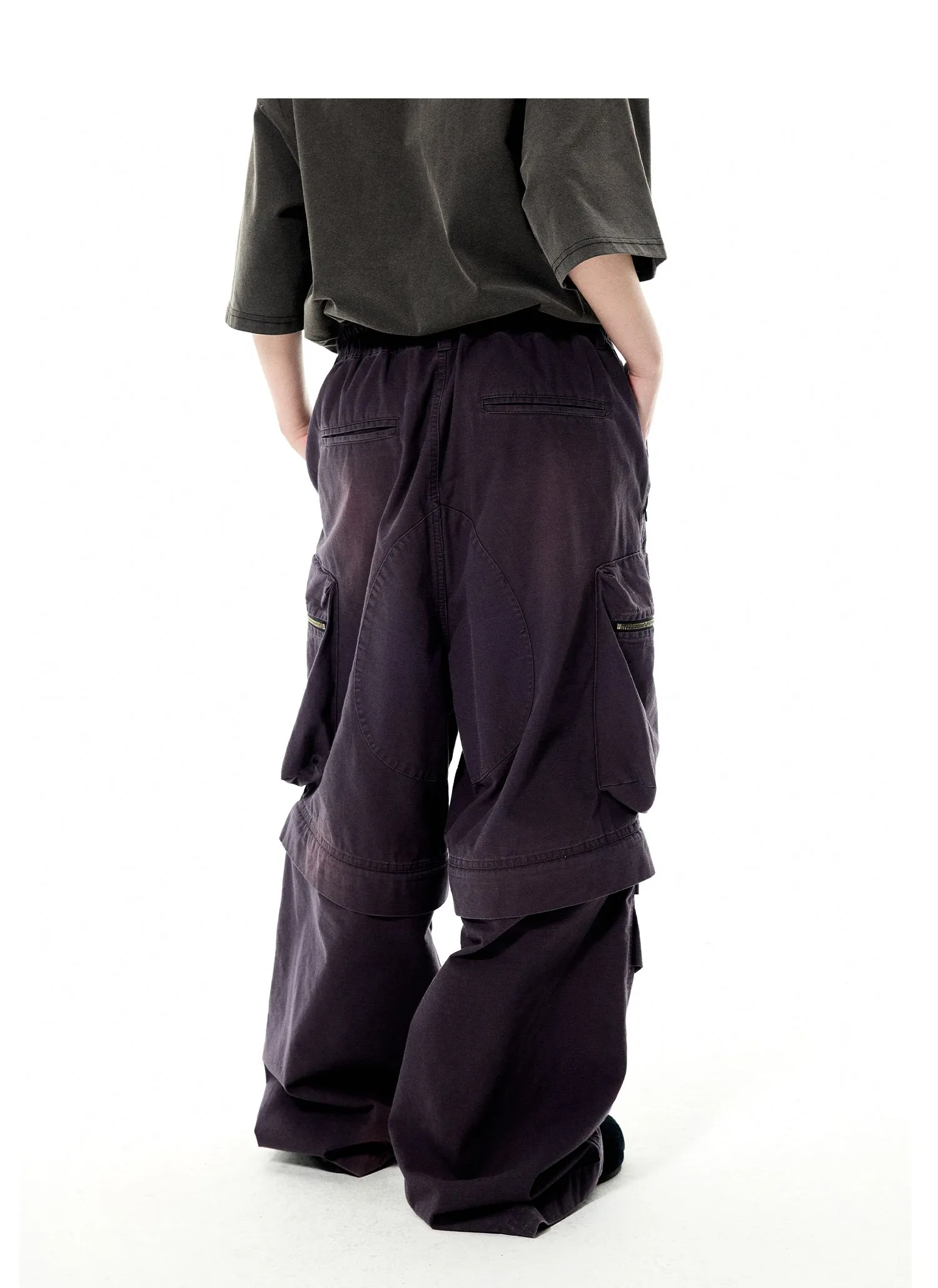 Loose-fit big pocket cargo pants