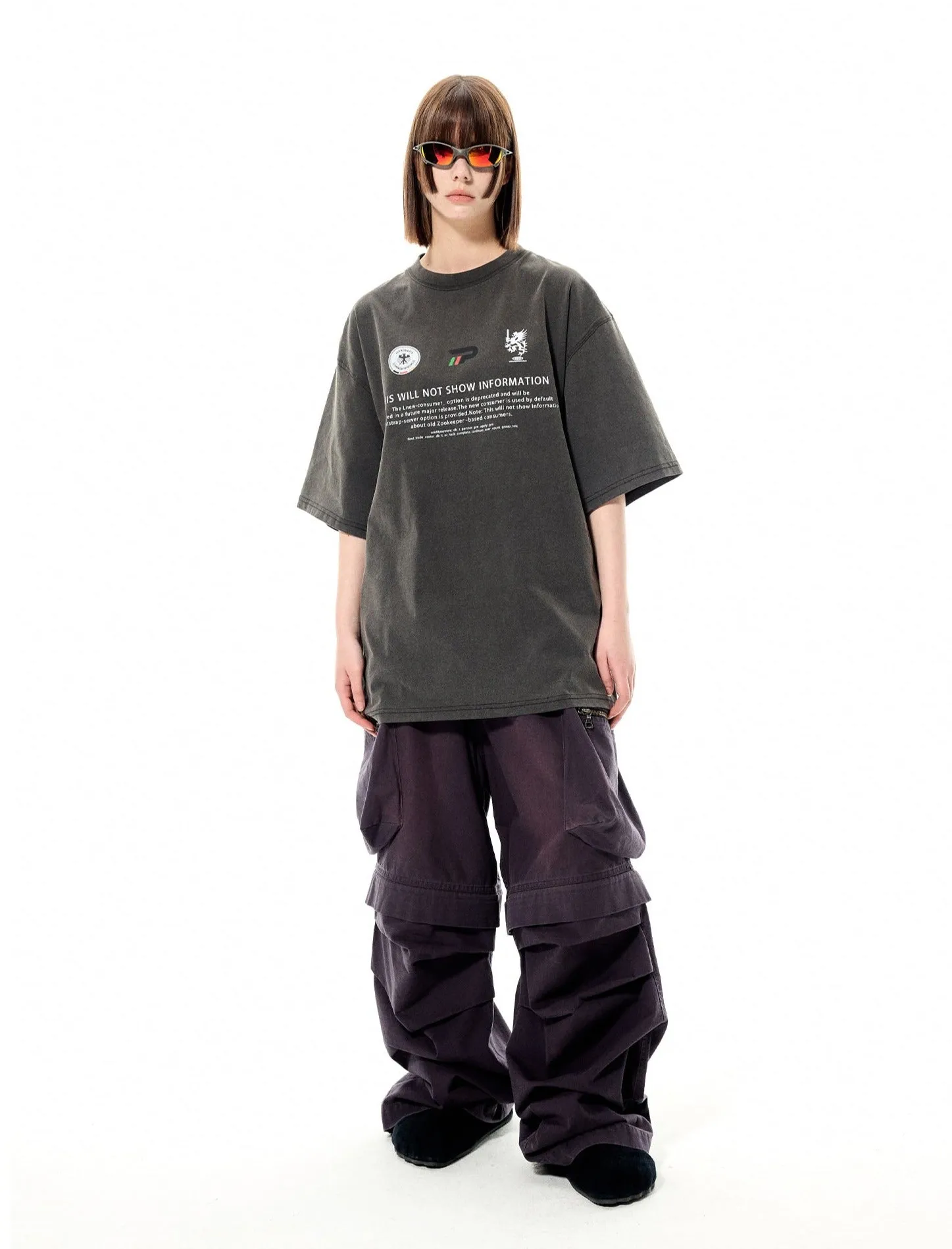 Loose-fit big pocket cargo pants