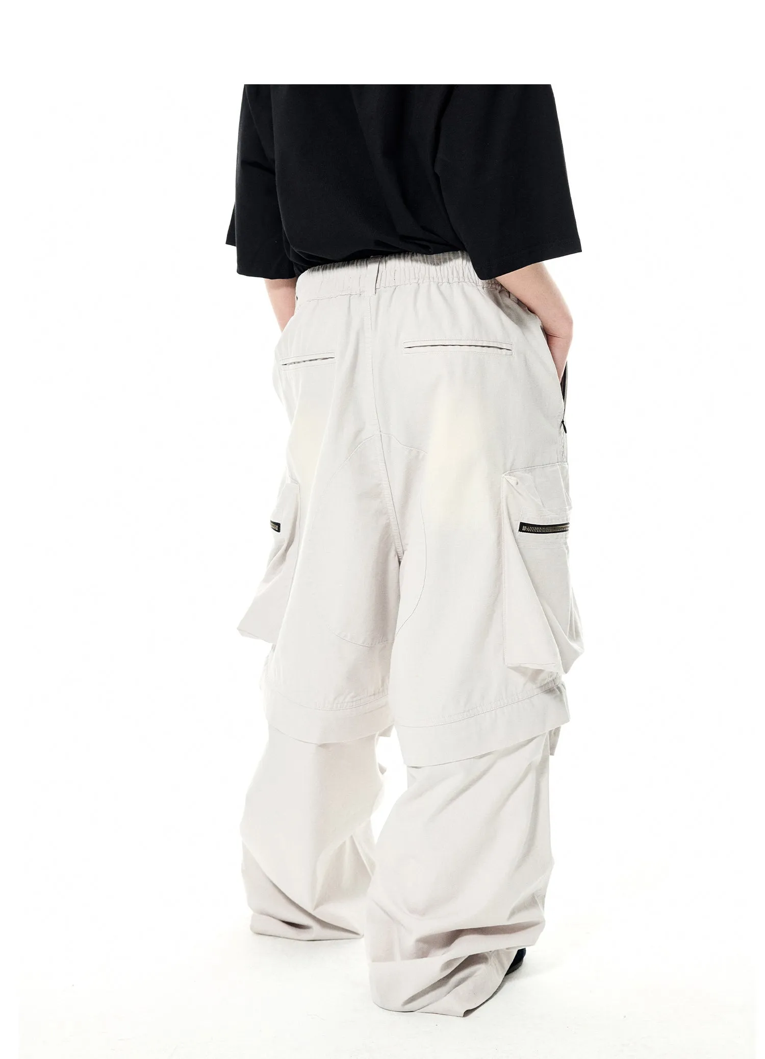 Loose-fit big pocket cargo pants