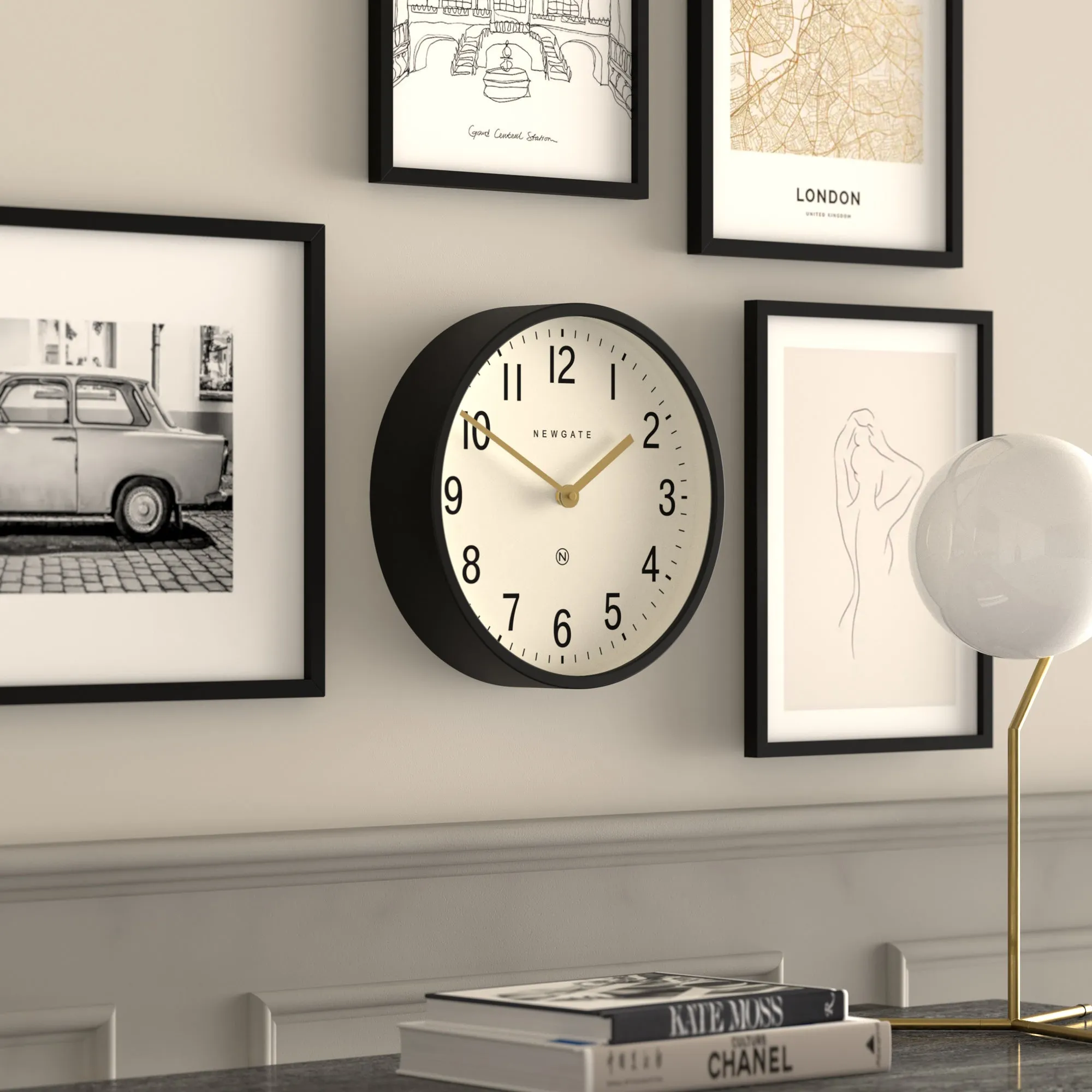 Master Edward Wall Clock - Black